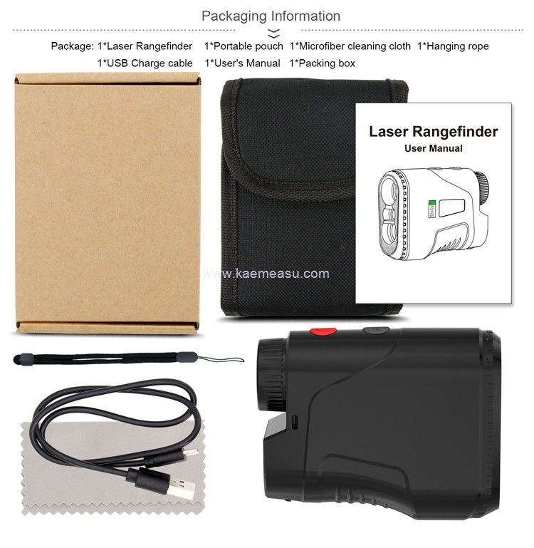 Kaemeasu شکار لیزر Rangefinder 6.5X بزرگنمایی گلف تلسکوپ زاویه اندازه گیری فاصله متر D800