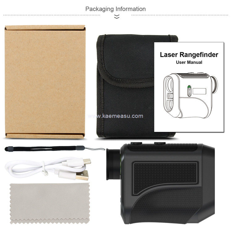 kaemeasu USB شارژ گلف Rangefinder دقت بالا تلسکوپ نوری صفحه نمایش ال سی دی لیزر Rangefinder F1000