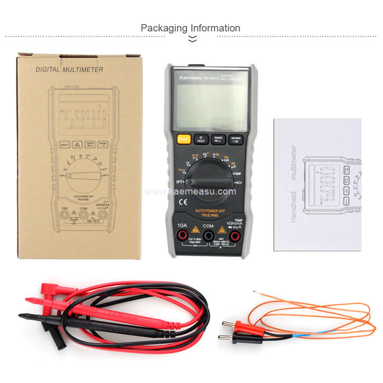 Kaemeasu 01C LCD Display Avometer Digital Multimeter AC DC ولتاژ آزمایش RMS واقعی