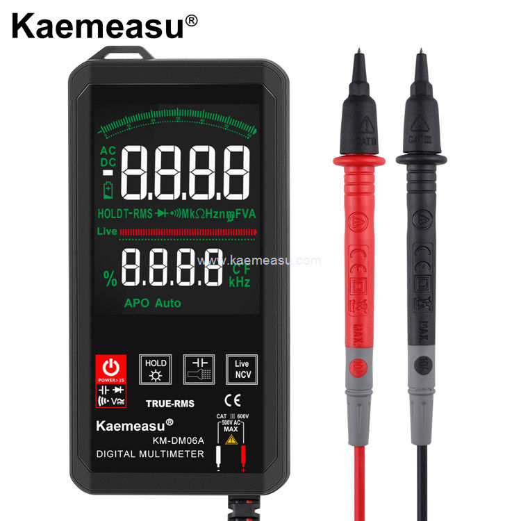 Kaemeasu 06C رنگ نمایشگر مولتی متر تستگر برق هوشمند ولتی متر مولتی متر دیجیتال