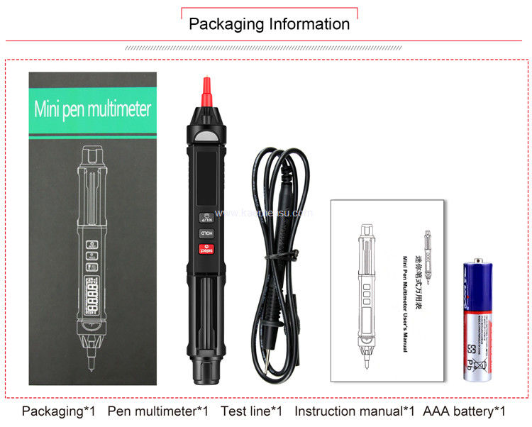 Kaemeasu 6000 شمارش صفحه نمایش قلم نوع چند عددی دیجیتال با کشنده ولتاژ