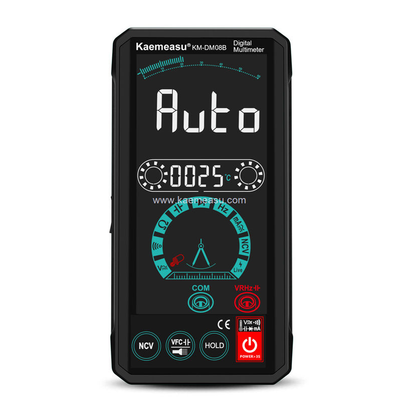 Kaemeasu 08B رنگ نمایشگر مولتی متر تست کننده برق Voltmeter NCV تور RMS ولتاژ تست کننده 150g
