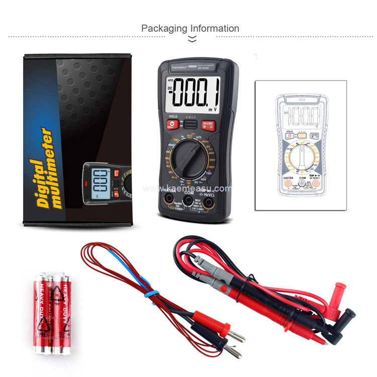 Kaemeasu 09C اندازه گیری ولتاژ فعلی NCV Smart Digital Multimeter OEM ODM