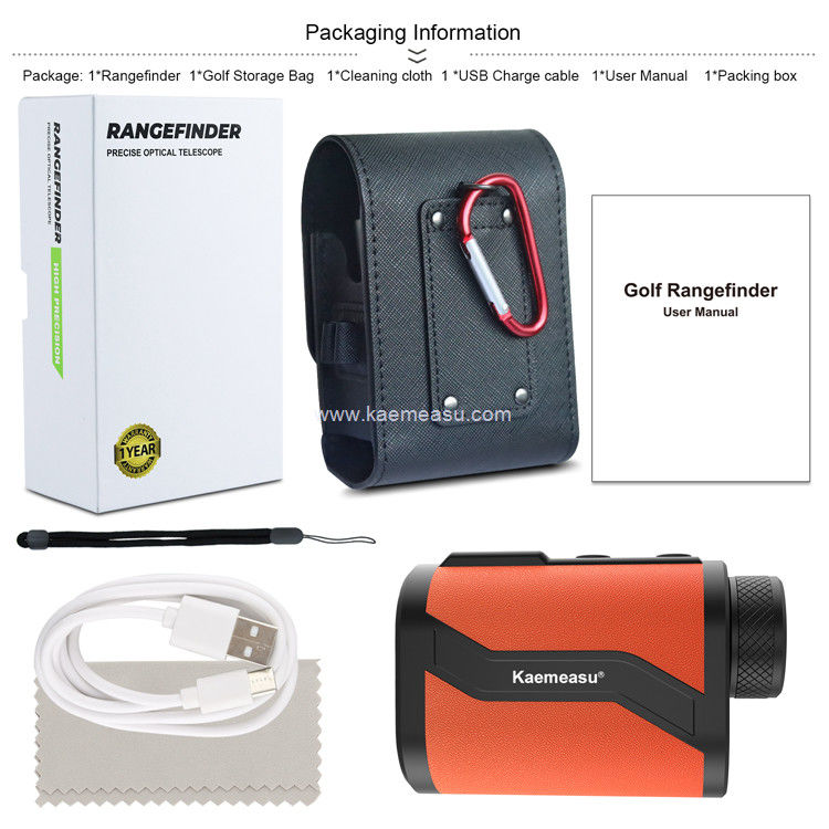 Kaemeasu Golf Rangefinder 6.5X آلومینیوم پوست پوسته لیزر Rangefinder با فنکشن فلج فلج MAL600