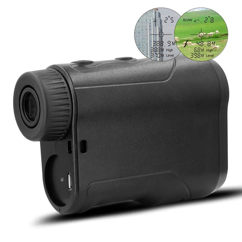 OEM کیفیت خوب ریموندر لیزری قابل شارژ 450 متر لیزر دیجیتال ریموندر شکار / گلف / ورزش / مهندسین