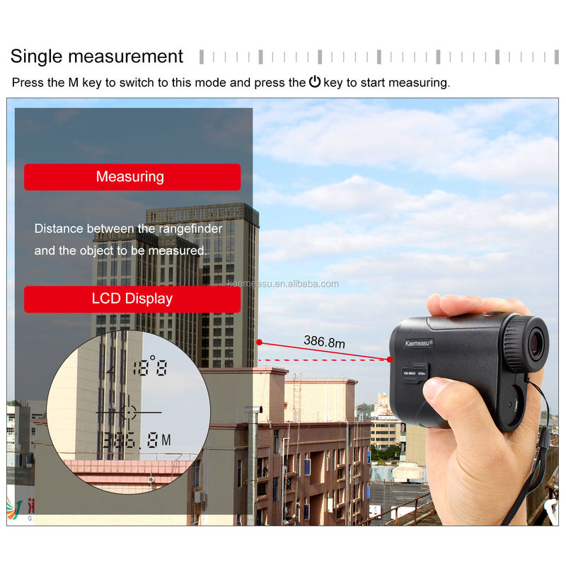 تلسکوپ لیزری Rangefinder USB قابل حمل شارژ لیزر فاصله متر مونوکولر گلف شکار Rangefinder 600M/656Yd