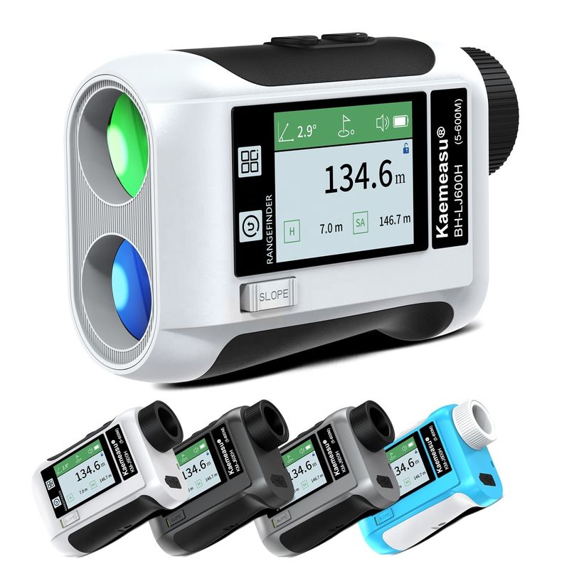 OEM / ODM Golf Mode تلسکوپ ورزشی صفحه لمسی هوشمند صدا گلف لیزر Rangefinders تلسکوپ