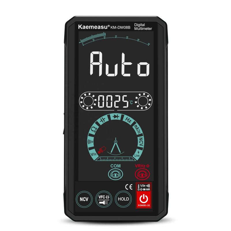 چند متر هوشمند صدا اتوماتیک LCD رنگ نمایش NCV تور رمز چند متر هوشمند 1000V چند متر دیجیتال