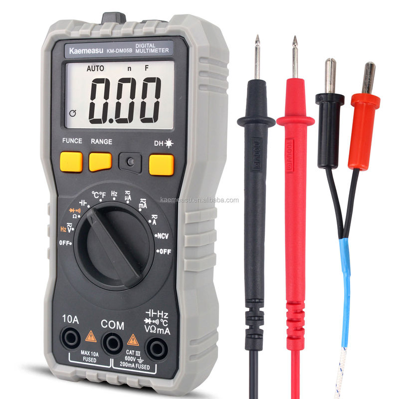 مینی قابل حمل Multi Tester ولتاژ و مقاومت فعلی NCV الکتریکی هوشمند دیجیتال مولتی متر با شاخص باتری کم