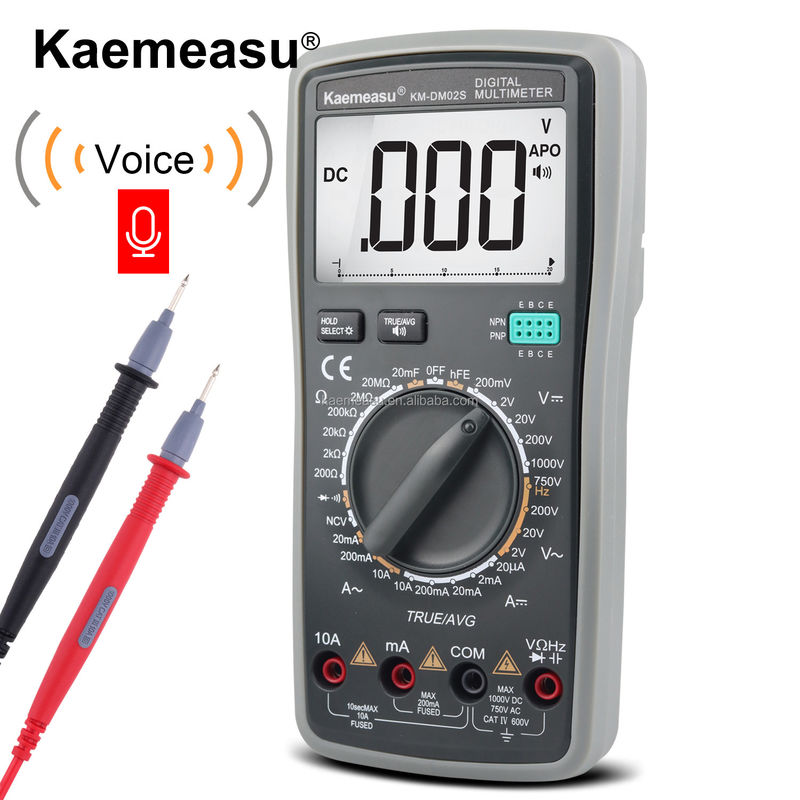 گزارش صوتی هوشمند مولتی متر NCV 1000V تجهیزات آزمایشگاهی حرفه ای ماشین آلات Universal meter