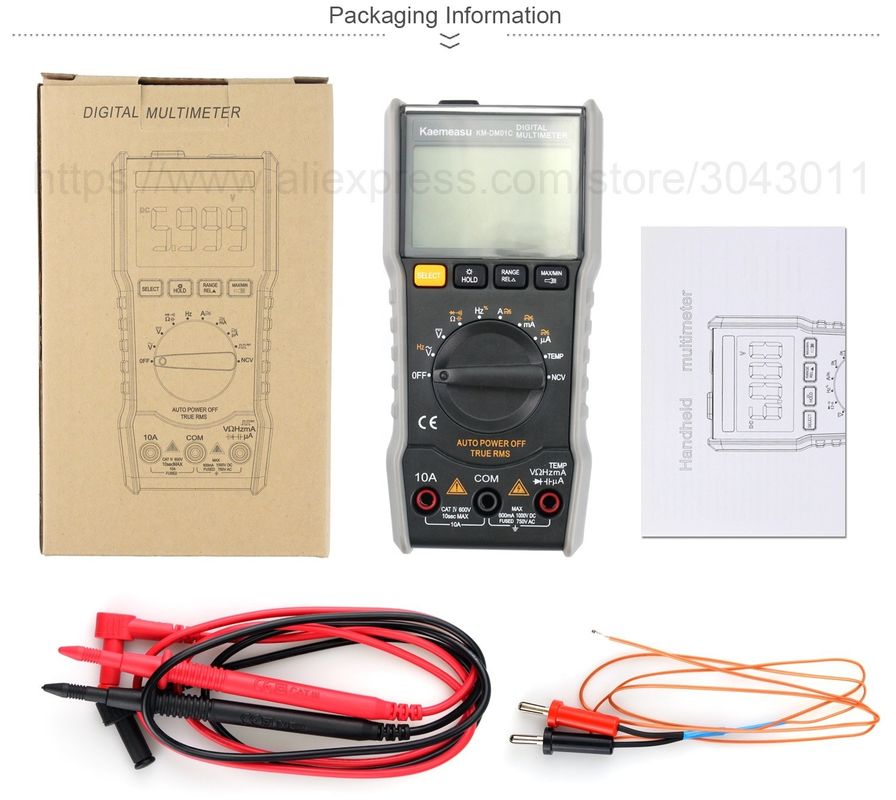OEM ODM چند سنج دیجیتال T-rms چند سنج الکترونیکی Ncv Ohm Hz Tester avometer مینی چند سنج قابل حمل برای فروش