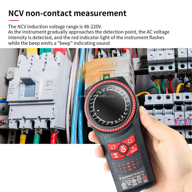 دامنه اتوماتیک مولتی متر NCV ولتاژ و جریان هوشمند مولتی متر دیجیتال تست کننده تداوم دکمه چرخشی مولتی متر دیجیتال حرفه ای