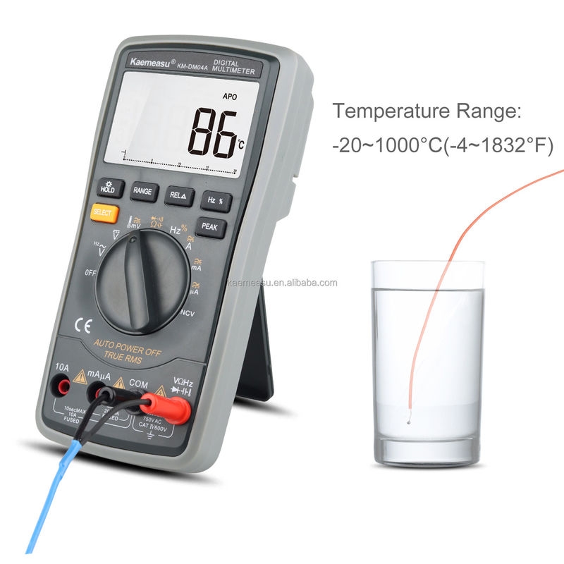04A Clamp Meter AC DC Digital Voltmeter Diode Continuity Test ولتاژ متر چند سنج هوشمند چند سنج دیجیتال