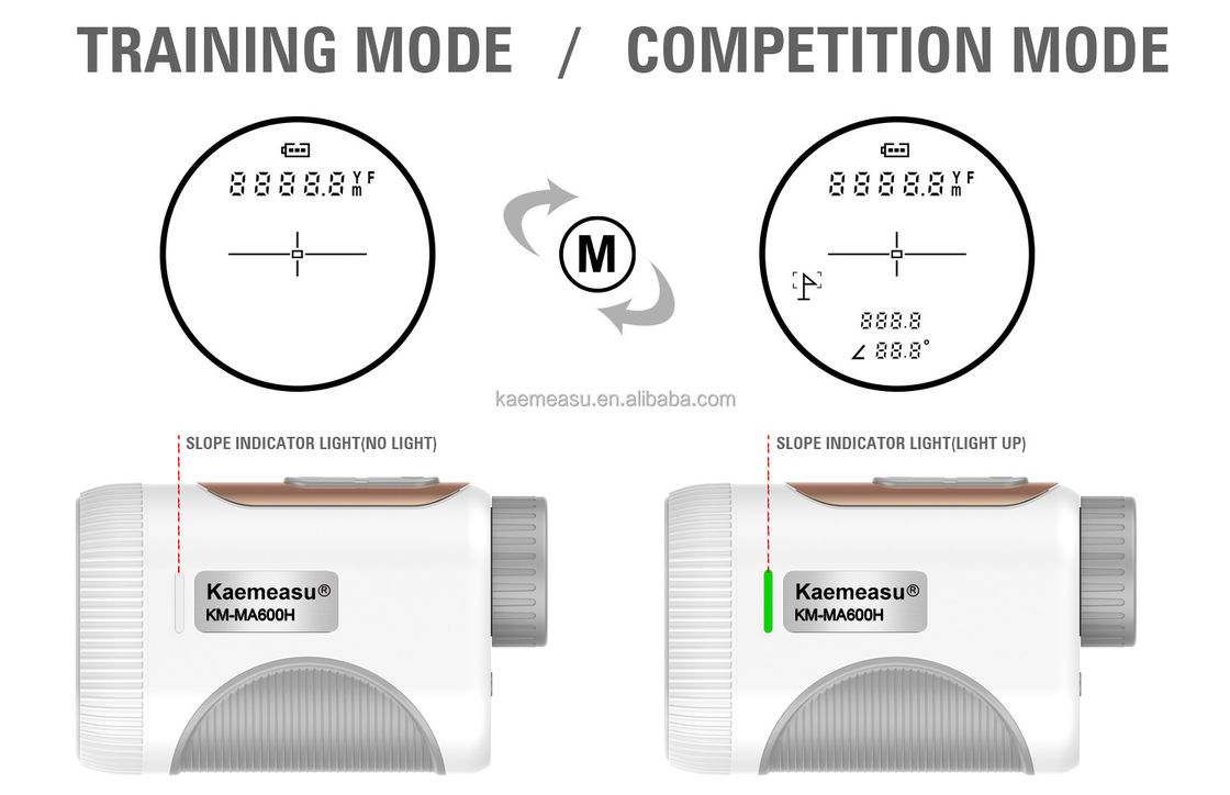 1200m OEM گلف Range Finder دامنه شیب لیزر فاصله متر تلسکوپ گلف لیزر Rangefinders