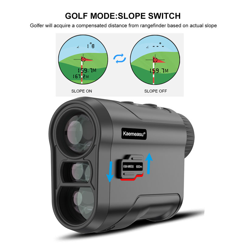OEM لیزر دیجیتال Rangefinder مغناطیسی Golf Range Finder شیب لیزر متر تلسکوپ قابل شارژ مجدد Golf Rangefinder