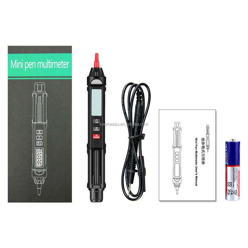 مدل محبوب مینی قلم دیجیتال مولتی متر با زنده / NCV / دنباله غیر تماس ولتاژ تشخیص مولتی متر تست