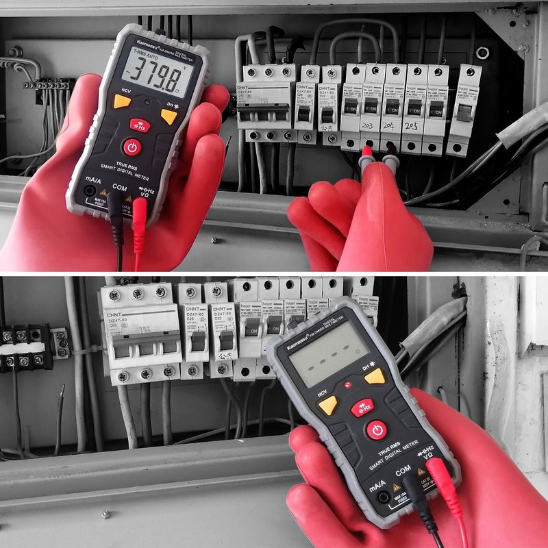 مولتی متر دیجیتال جیبی DC / AC چند منظوره ظرفیت دقیق بالا Ncv Ohm Hz Tester Auto Range Digital Multimeter