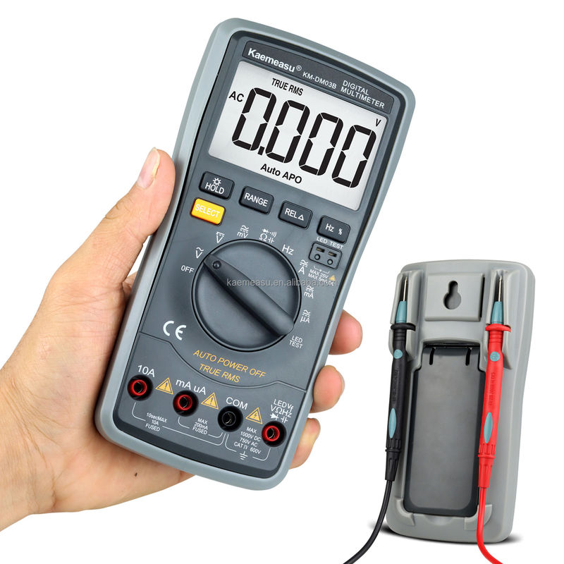 فروش گرم 6000 شمارش ابزار تعمیرات خروجی امواج مربع DC / AC RMS واقعی مولتی مترهای صنعتی الکترونیکی