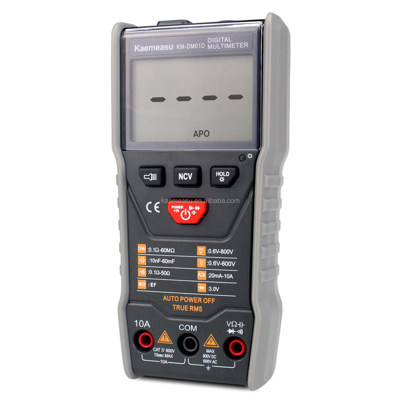 محدوده اتوماتیک برق سنج هوشمند 6000 شمارش صندلی چند متر دیجیتال با عملکرد Ncv T-rms