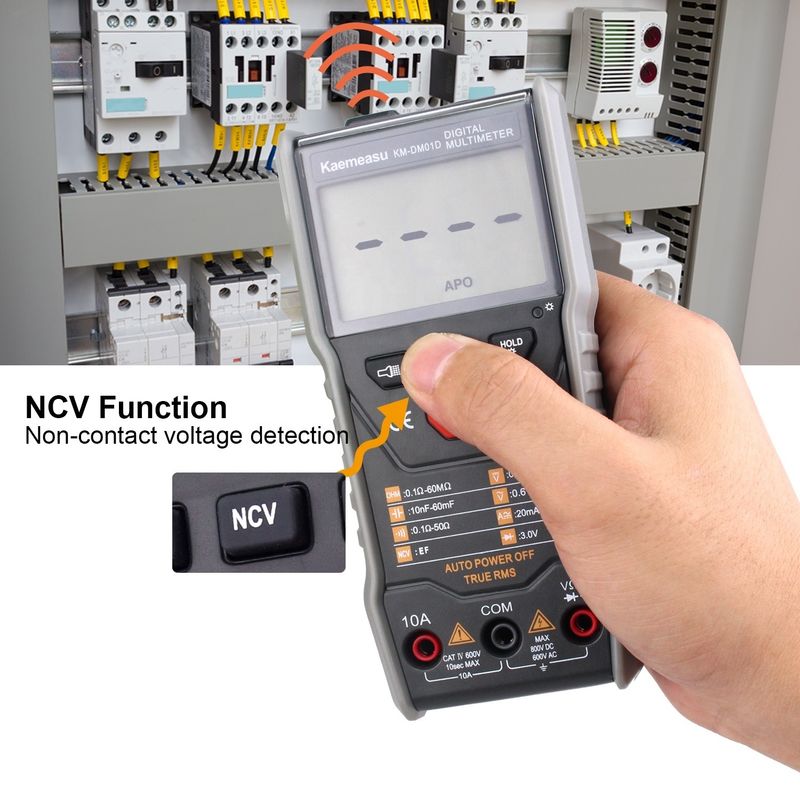 محدوده اتوماتیک برق سنج هوشمند 6000 شمارش صندلی چند متر دیجیتال با عملکرد Ncv T-rms