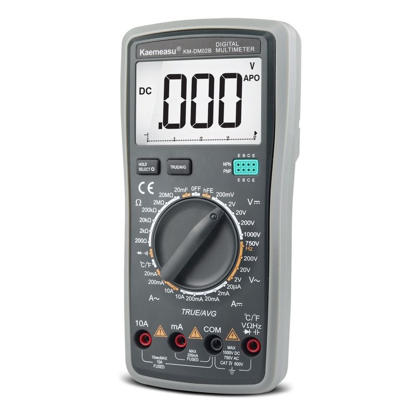 مولتی متر دیجیتال DC AC True RMS 1000V Multitester الکترونیکی ضد سوختن مولتی متر خودکار با سنج درجه حرارت