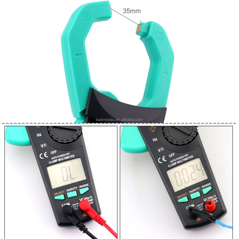 903 کلمپ متر 6000 شمارش اتوماتیک Rnage مولتی متر AC DC ولتاژ تست کننده تداوم Buzzer 1000v مولتی متر
