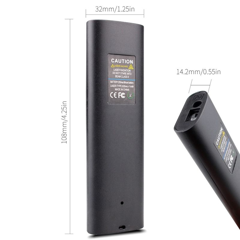 ۴۰ متری مینی دستی USB قابل شارژ لیزر فاصله سنج با دقت بالا فرمانده الکتریکی مادون قرمز لیزر محدوده سنج