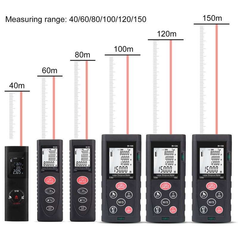 40m 100m OEM ODM مینی قابل حمل ریموندمتر دیجیتال مادون قرمز لیزر فاصله متر لیزر الکتریکی ریموندمتر