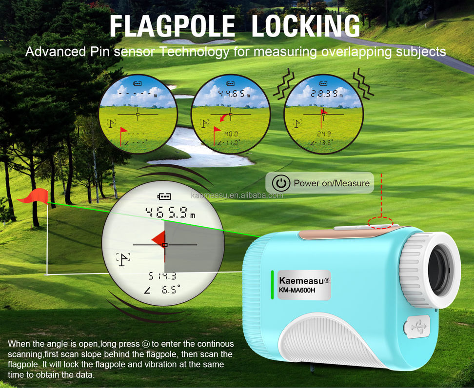 OEM 1200m Golf Slope Scope لیزر فاصله متر تلسکوپ درجه صنعتی گلف لیزر Rangefinders با پشتیبانی سفارشی