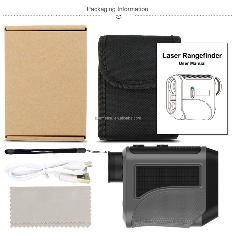 مدل F قابل شارژ مجدد گلف لیزری Rangefinder Flag Lock Slope Mode تمرکز سریع برای اندازه گیری فاصله گلف
