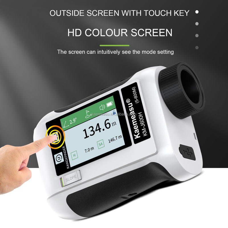 J ارتقا صفحه نمایش LCD گلف ورزش لیزر محدوده سنج با 1500m محدوده و ابزار نوری