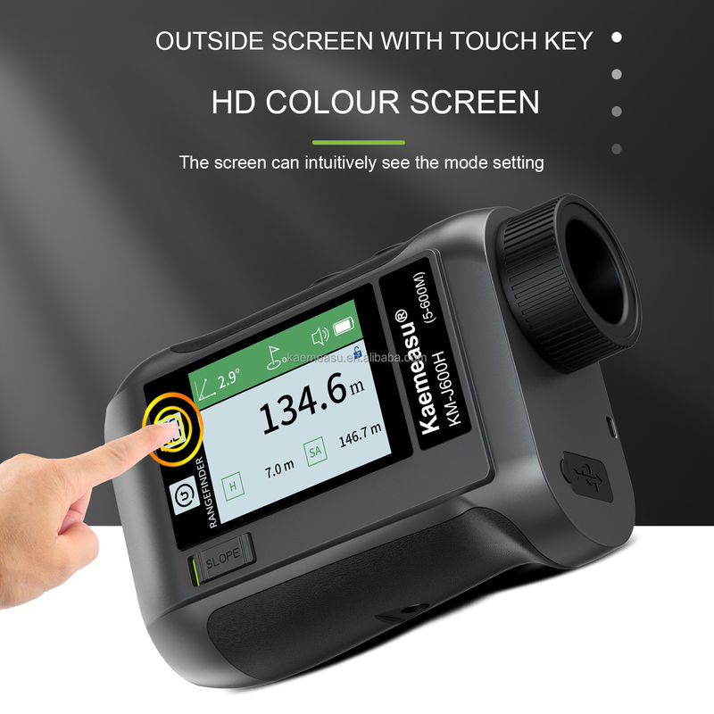 J ارتقا صفحه نمایش LCD گلف ورزش لیزر فاصله سنج ابزار نوری شکار Diastimeter هوشمند گلف تلسکوپ