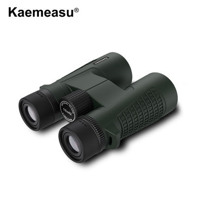 دوربین دوچشمی ضدآب Kaemeasu C Model Green Color 10x42 HD برای بزرگسالان، دوربین دوچشمی برای تماشای پرندگان و پیاده‌روی، اپتیک با منشور BAK4، بدنه آلیاژ منیزیم ضد ضربه، دید واضح و روشن